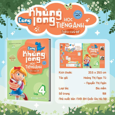 Sách - Cùng Khủng Long Học Tiếng Anh Theo Chủ Đề Lớp 4 - Megabook