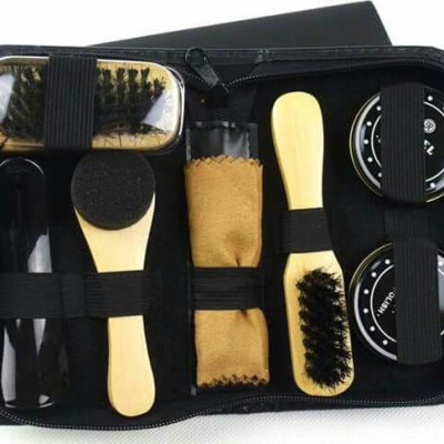 Bộ Dụng Cụ Đánh Giày 7 Món Kèm Si Đánh Bóng Tiện Lợi