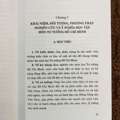 GIÁO TRÌNH TƯ TƯỞNG HỒ CHÍ MINH (DÀNH CHO BẬC ĐẠI HỌC HỆ KHÔNG CHUYÊN LÝ LUẬN CHÍNH TRỊ)