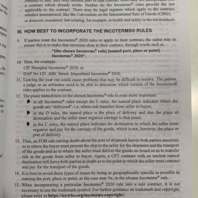  Incoterms 2020 - Quy tắc của ICC về sử dụng các điều kiện thương mại quốc tế và nội địa (Song ngữ Anh - Việt)