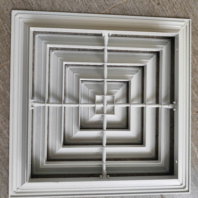 cửa gió khuếch tán 300x300, cửa gió cấp điều hòa âm trần, nan gió khuếch tán nhôm