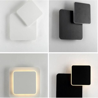 Đèn tường led vuông xoay 360 độ DT