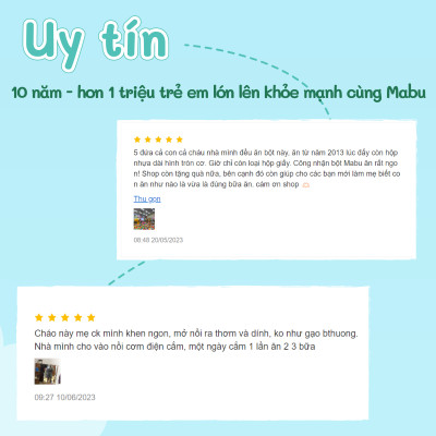 Cháo Ăn Dặm Mabu Hạt Vỡ (400g)