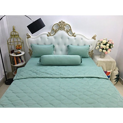 Bộ drap thun Hàn Quốc loại 1 có mền 5 món ( 1 drap + 1 chăn chần bông + 3 áo gối) đủ size