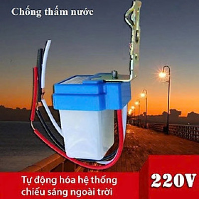 Công Tắc Cảm Biến Ánh Sáng Tự Động Bật Tắt Đèn 220V Hàng Chuẩn Dễ Lắp