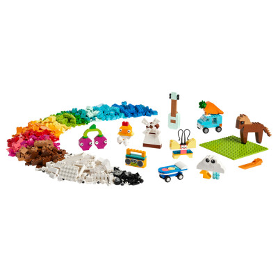 Đồ Chơi Lắp Ráp Thùng Gạch Sáng Tạo Sống Động 850 Chi Tiết LEGO CLASSIC 11038