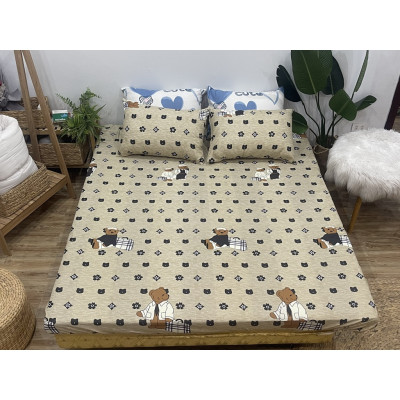 Set Ga Gối 3 món gồm: 1 Ga 2 Vỏ gối Đầu Thương Hiệu DULCETT ( đủ size 1m6 1m8 2m2)