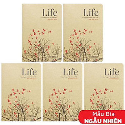 Combo 5 Tập Sinh Viên Life - Kẻ Ngang 200 Trang ĐL 70g/m2 - FAHASA (Mẫu Màu Giao Ngẫu Nhiên)