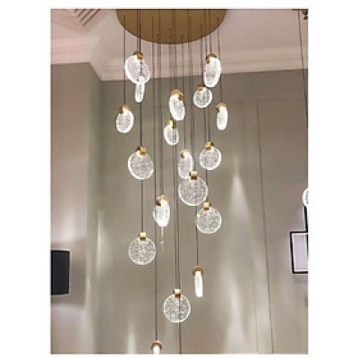 Đèn thả thông tầng phale thời thượng tô điểm phòng tiếp đón khách HTK028, đèn tô điểm