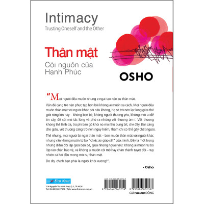 Thân Mật Cội Nguồn Của Hạnh Phúc (Tái Bản)