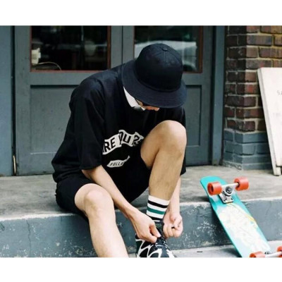 Mũ nón bucket trơn đen - idol kpop