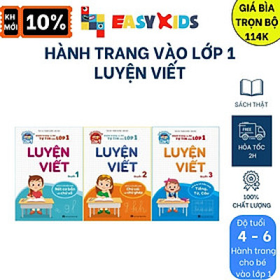 Sách Luyện Viết - Hành Trang Cho Bé Tự Tin Vào Lớp 1