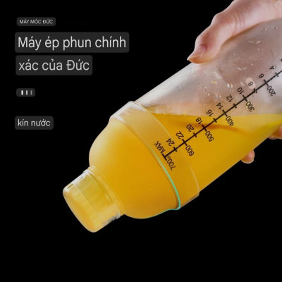 Bình Lắc pha chế, dụng cụ pha chế Bình Lắc Cocktail Shaker Nhựa Có Vạch Chia mil rõ nét Pha Chế Trà Sữa Trà Chanh, Cocktail , Cafe 