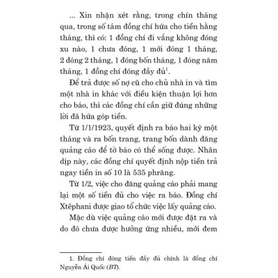 Báo chí trước hết phải phục vụ cách mạng, phục vụ nhân dân - bản in 2025