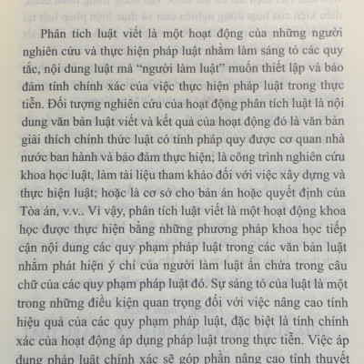 Phương pháp phân tích luật viết tái bản lần năm, có chỉnh sửa, bổ sung