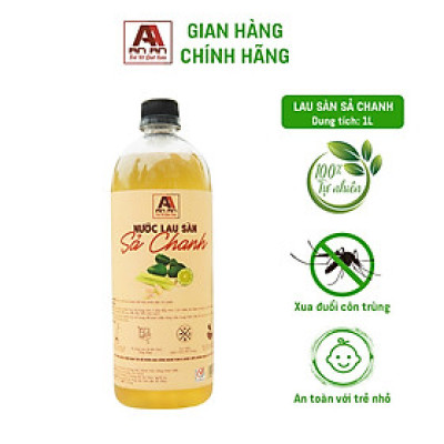 NƯỚC LAU SÀN HỮU CƠ AN AN- HƯƠNG SẢ CHANH-1000ML