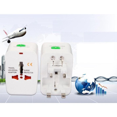 Ổ Cắm Điện Du Lịch Quốc Tế Đa Năng Europe Tặng Kèm Túi Đựng