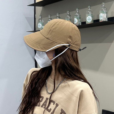 Mũ chống nắng  nửa đầu Hàn Quốc có nút  đeo khẩu trang, nón vành rộng có túi  để khẩu trang , dây  rút điều chỉnh kích thước  giúp chống nắng, chống gió, che nắng phong cách thời trang hiện đại , trẻ trung