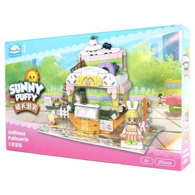Đồ Chơi Lắp Ráp Mô Hình Cửa Hàng Bánh Sunny Puffy Softness Patisserie- Jaki JK2122 (283 Mảnh Ghép)