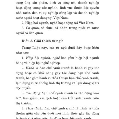 Luật cạnh tranh (hiện hành) bản in 2024