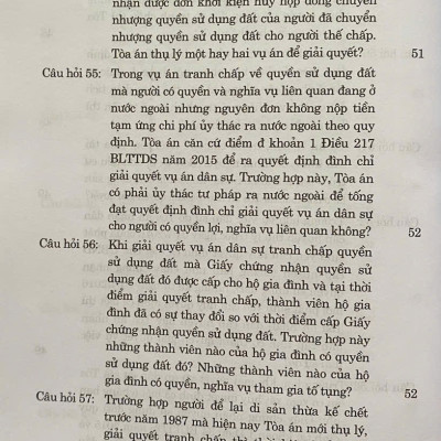 100 câu hỏi giải quyết tranh chấp về đất đai tại Toà án