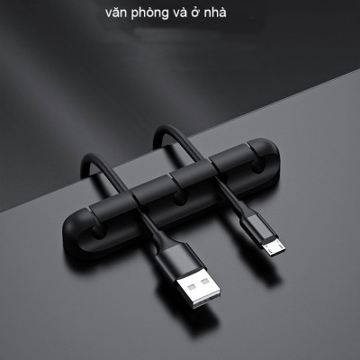 Kẹp Dán Cố Định Dây Cáp KitAcoom, Đế Kẹp Dây Sạc Điện Thoại, Dây Tai Nghe, Cáp Chuột Máy Tính - Hàng Chính Hãng