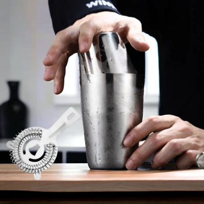 Bộ pha chế Shaker Inox 2 mảnh và chặn đá Inox