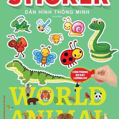 Sách - Sticker dán hình thông minh  - Côn Trùng, Bò Sát, Lưỡng Cư (MK)