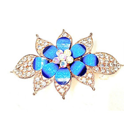 Kẹp Tóc Sườn, Kẹp Tóc Sau Đính Đá Hình Bông Hoa - Món Quà Tuyệt Vời Dành Tặng Mẹ Và Bà Yêu Thương Nhất