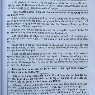 Tra cứu, chỉ dẫn áp dụng Luật Đất Đai năm 2024- Luật Nhà Ở năm 2023