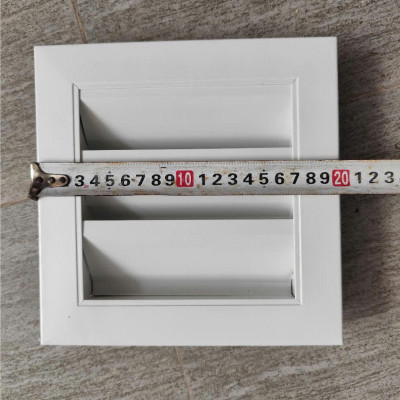 cửa gió louver nan Z 200x200 kèm lưới chắn côn trùng lắp thông gió tránh hắt mưa