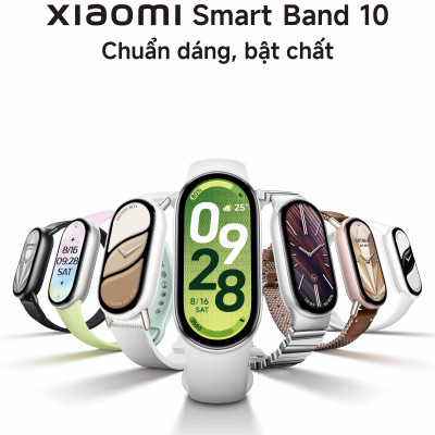 Vòng Đeo Tay Thông Minh Xiaomi Mi Band 10 - Bản Quốc Tế - Hàng Chính Hãng