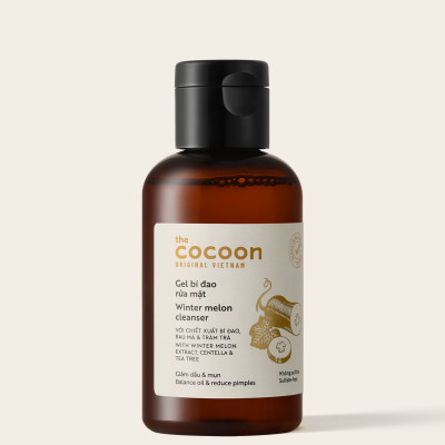 Combo Gel bí đao rửa mặt Cocoon 140ml + Serum Sa-Chi phục hồi tóc Cocoon 70ml