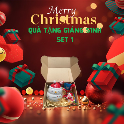 Set ly sứ Quà tặng dịp lễ Giáng sinh Noel