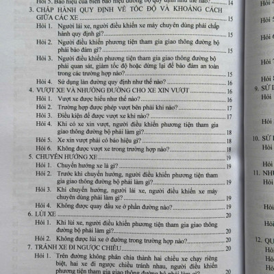 Sách Xử Phạt Vi Phạm Hành Chính Về Trật Tự, An Toàn Giao Thông Trong Lĩnh Vực Giao Thông Đường Bộ theo Nghị định 168/2024/NĐ-CP (V2559T)
