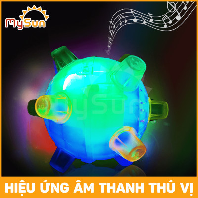 Bóng gai nảy phát sáng cao su đồ chơi có đèn cho bé MySun 