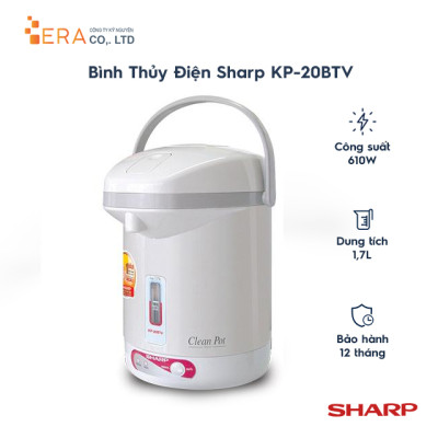 Bình Thủy Điện Sharp KP-20BTV 1.7L - Hàng chính hãng