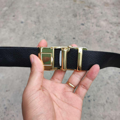 BIG SALE..! Thắt Lưng Cá Sấu CÓ GÙ RẤT ĐẸP TS106V (mặt vàng)