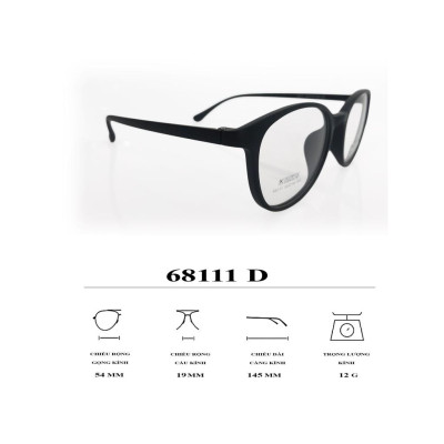 GỌNG KÍNH NHỰA TR90 SIEU NHẸ THỜI TRANG - 68111