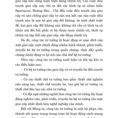 Công tác tư tưởng và những vấn đề đặt ra với công tác tư tưởng trong thời kỳ phát triển mới của đất nước (Xuất bản lần thứ hai, có chỉnh sửa)
