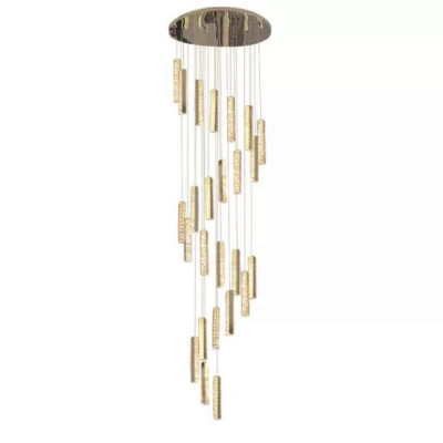 Đèn thả thông tầng thanh phale HTK030V+T, đèn chùm phòng khách DT