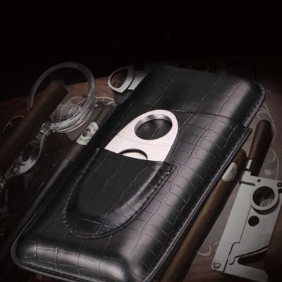 Ống Đựng Ba Điếu Xì Gà Chất Liệu Bằng Da BLP307B 