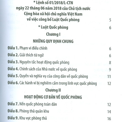 Luật Quốc Phòng