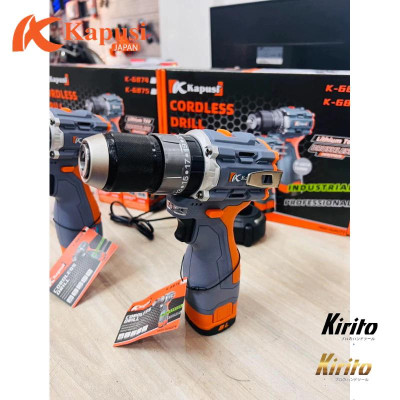 Máy Khoan Pin KAPUSI 16.8V – Đầu Kẹp Autolock 10mm/13mm – Khoan Búa, Bắt Vít