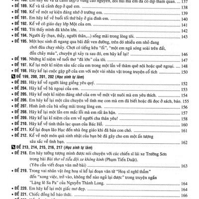 270 Đề Và Bài Văn Hay Lớp 8