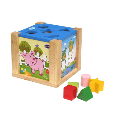 Đồ chơi gỗ Winwintoys - Hộp xếp hình thả khối 69022
