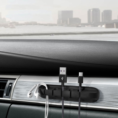 Kẹp Dán Cố Định Dây Cáp KitAcoom, Đế Kẹp Dây Sạc Điện Thoại, Dây Tai Nghe, Cáp Chuột Máy Tính - Hàng Chính Hãng