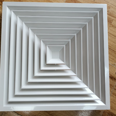 cửa gió khuếch tán 300x300, cửa gió cấp điều hòa âm trần, nan gió khuếch tán nhôm