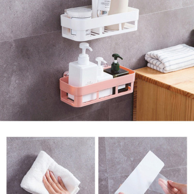 Combo 2 Kệ Chữ Nhật Dán Tường Siêu Chắc Tiện Lợi Không Khoan Tường