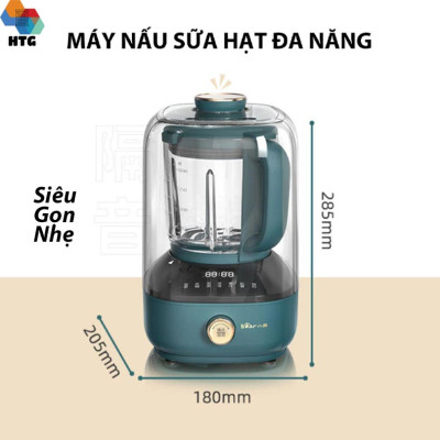 Máy làm sữa hạt đa năng Bear PBJ-B06W1 độ ồn thấp, nấu cháo, súp, xay sinh tố, nước ép, hẹn giờ thông minh, hàng chính hãng